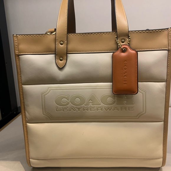 Coach Handbags - AUTHENTIC FIELD TOTE WITH COLORBLOCK QUILTING AND COACH BADGE